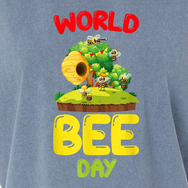 World Bee Day Bee Lover Beekeeper Garment-Dyed Women's Muscle Tee