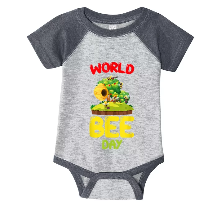 World Bee Day Bee Lover Beekeeper Infant Baby Jersey Bodysuit