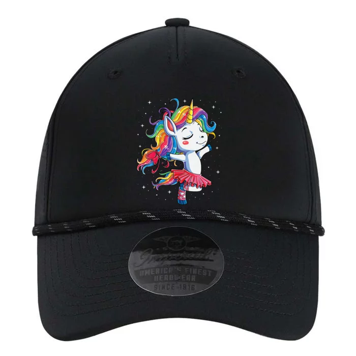 Womens Ballet Dancer Unicorn Ballerina Funny Women Rainbow Unicorns Performance The Dyno Cap