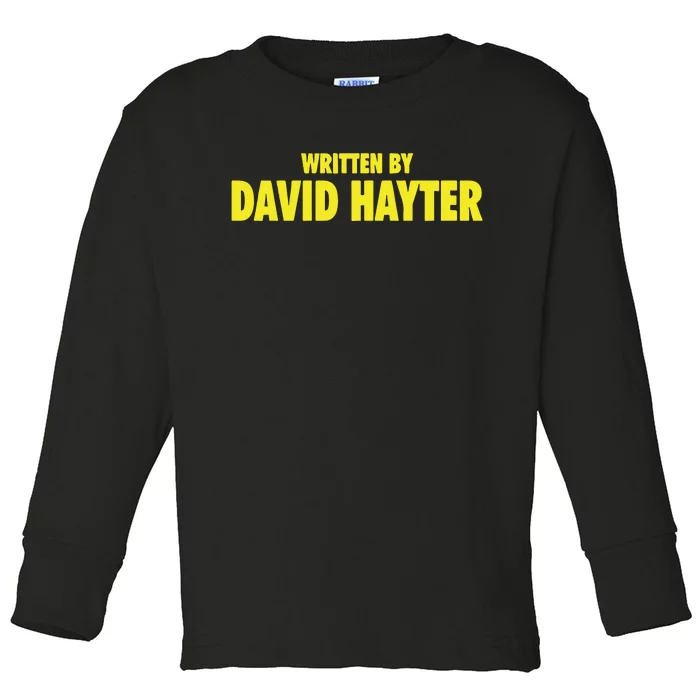 Written By David Hayter Toddler Long Sleeve Shirt