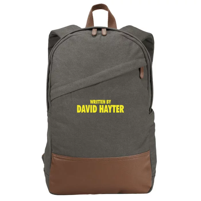 Written By David Hayter Cotton Canvas Backpack