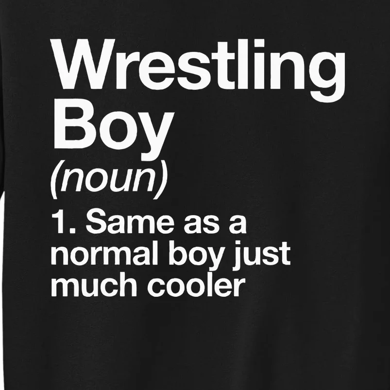 Wrestling Boy Definition Funny Sports Sweatshirt