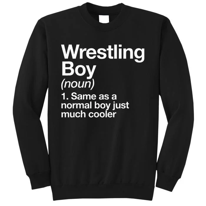 Wrestling Boy Definition Funny Sports Sweatshirt