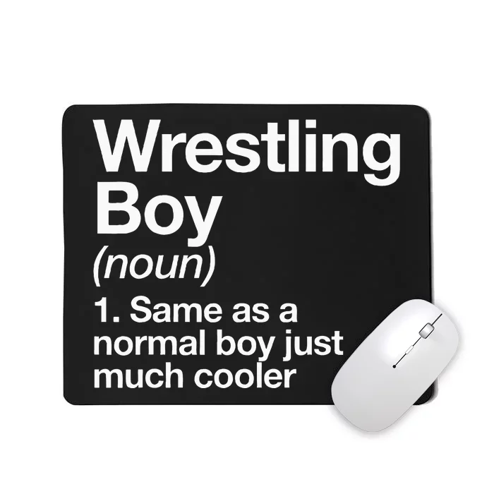 Wrestling Boy Definition Funny Sports Mousepad