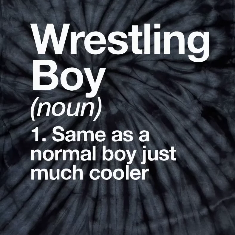 Wrestling Boy Definition Funny Sports Tie-Dye T-Shirt