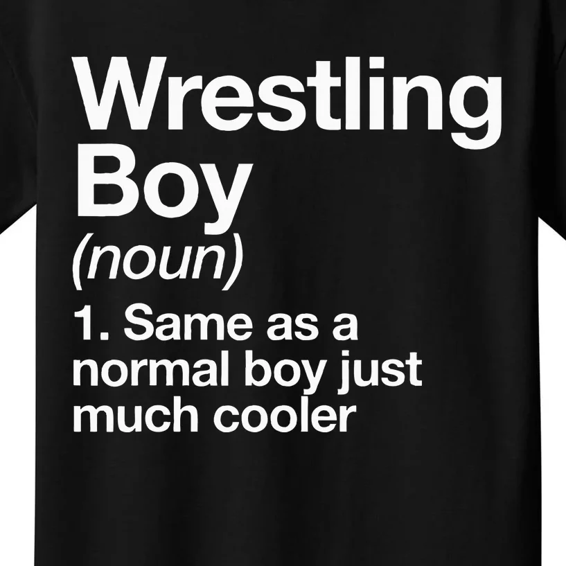 Wrestling Boy Definition Funny Sports Kids T-Shirt