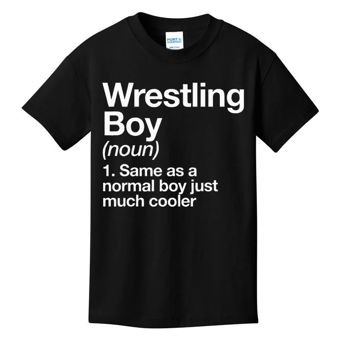 Wrestling Boy Definition Funny Sports Kids T-Shirt