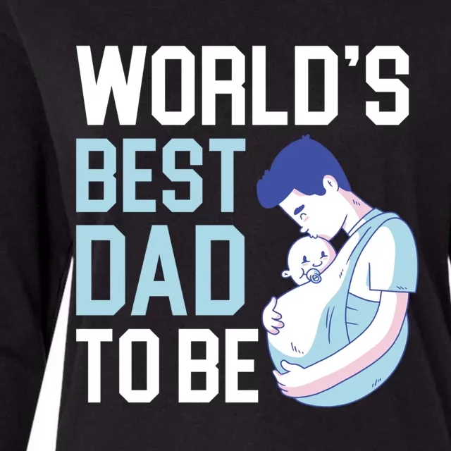 World's Best Dad To Be Announcet Fatherhood Gift Womens Cotton Relaxed Long Sleeve T-Shirt