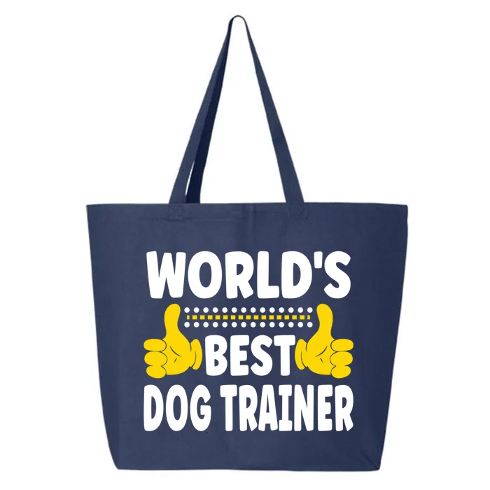 World's Best Dog Trainer Job Title Profession Dog Trainer Meaningful Gift 25L Jumbo Tote