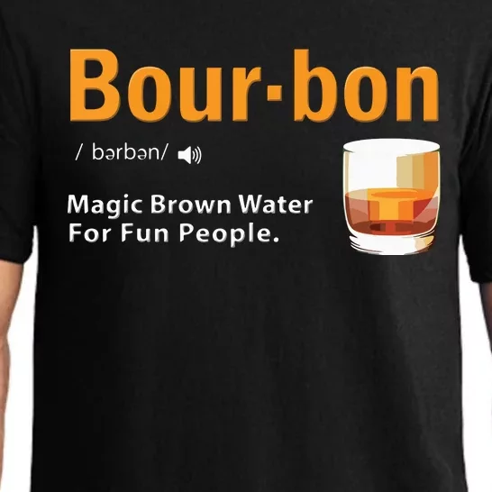 Whiskey Bourbon Definition Shirts Magic Brown Water Kentucky Pajama Set