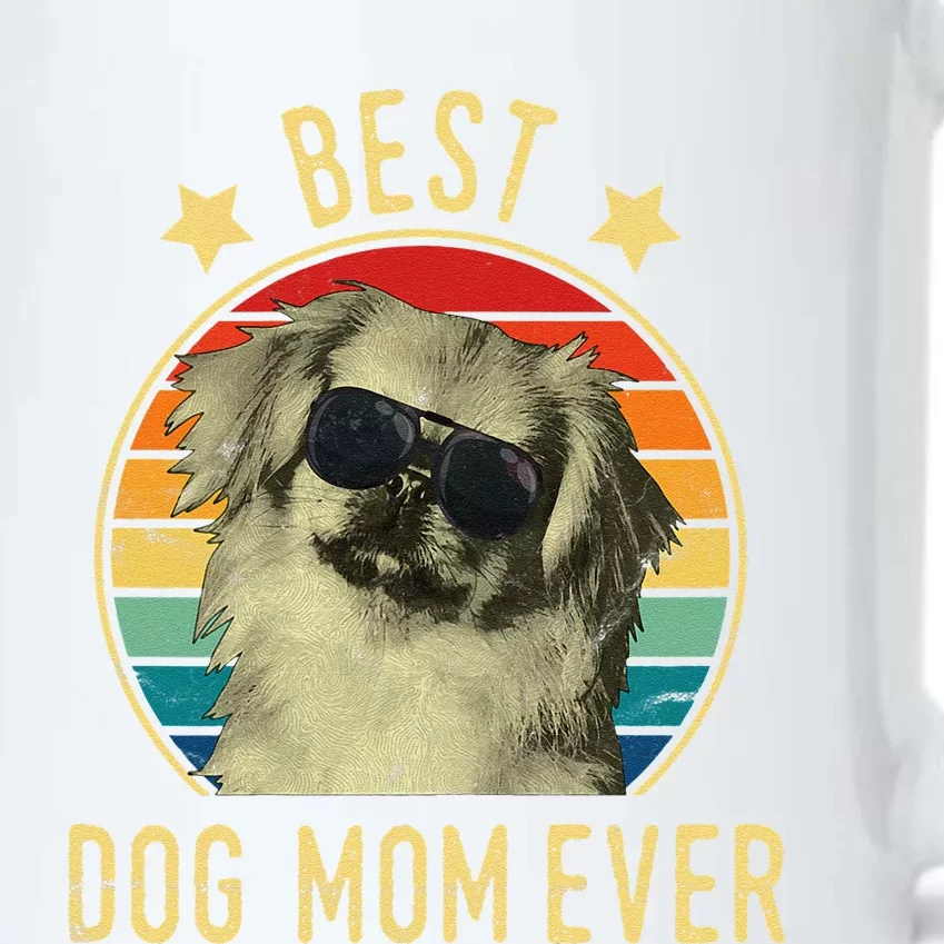 Womens Best Dog Mom Ever Pekingese Mother's Day Gift Black Color Changing Mug