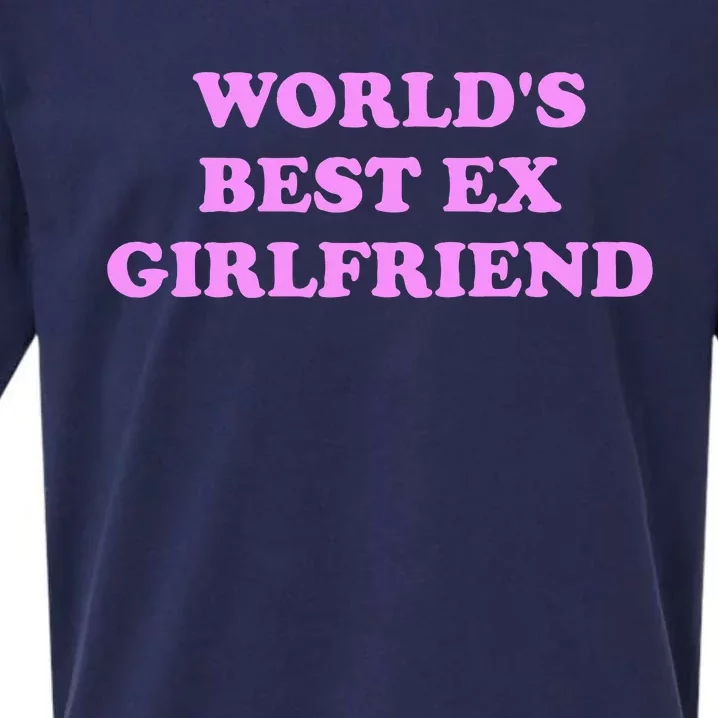 WorldS Best Ex Girlfriend Apparel Sueded Cloud Jersey T-Shirt