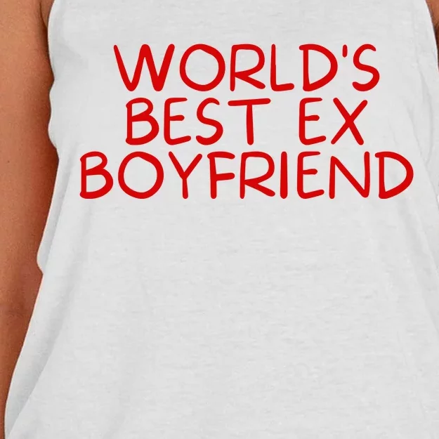 World's Best Ex Boyfriend Women's Knotted Racerback Tank