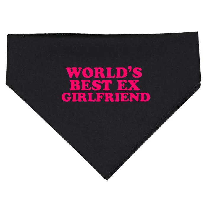 Worlds Best Ex Friend Funny Trendy GF Women USA-Made Doggie Bandana