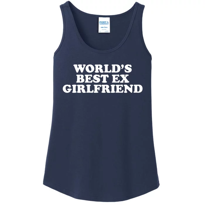 World's Best Ex Girlfriend Funny Gift Ladies Essential Tank