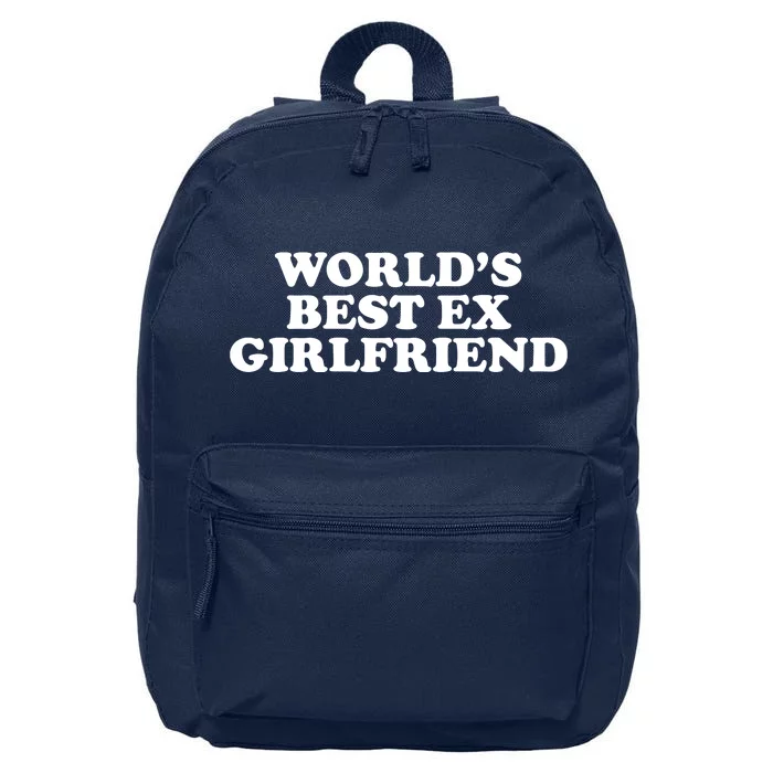 World's Best Ex Girlfriend Funny Gift 16 in Basic Backpack