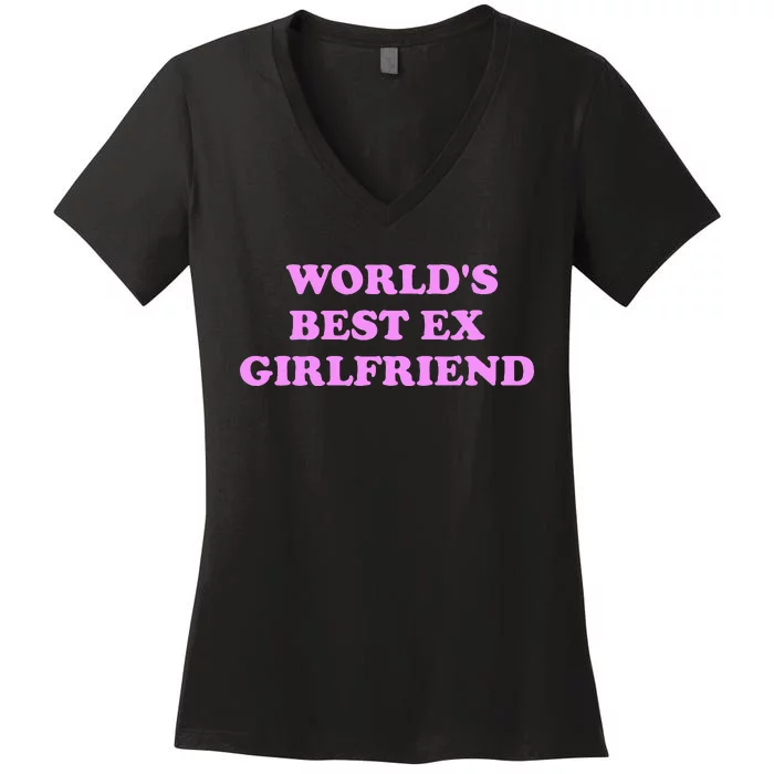 WorldS Best Ex Girlfriend Women's V-Neck T-Shirt