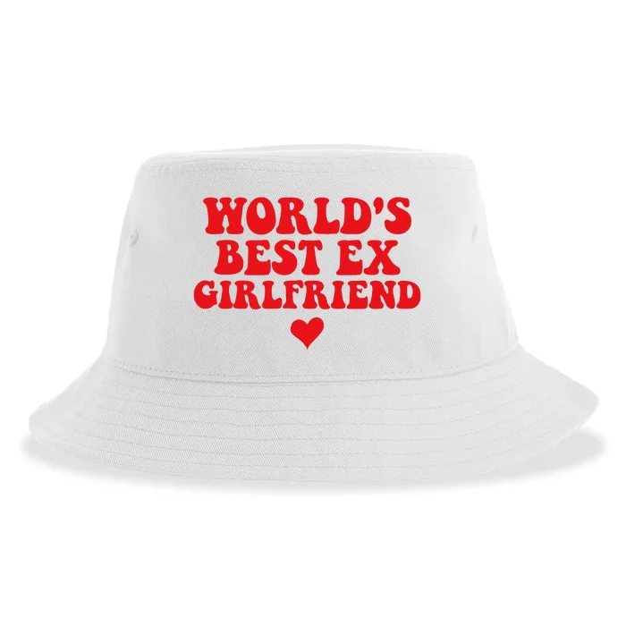 World's Best Ex Girlfriend Funny Crazy Ex Girlfriend Sustainable Bucket Hat