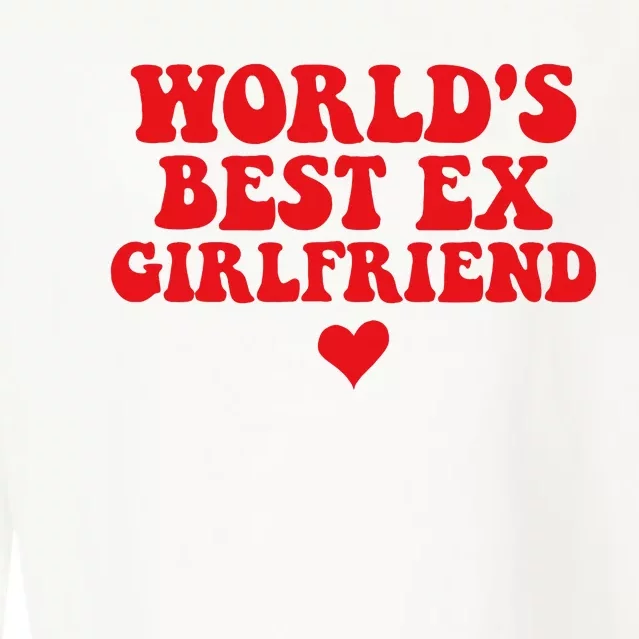 World's Best Ex Girlfriend Funny Crazy Ex Girlfriend Cropped Pullover Crew