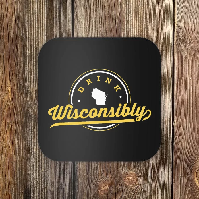 Wisconsin Beer Enthusiast Drinking Culture Coaster