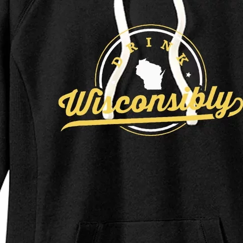 Wisconsin Beer Enthusiast Drinking Culture Women's Fleece Hoodie