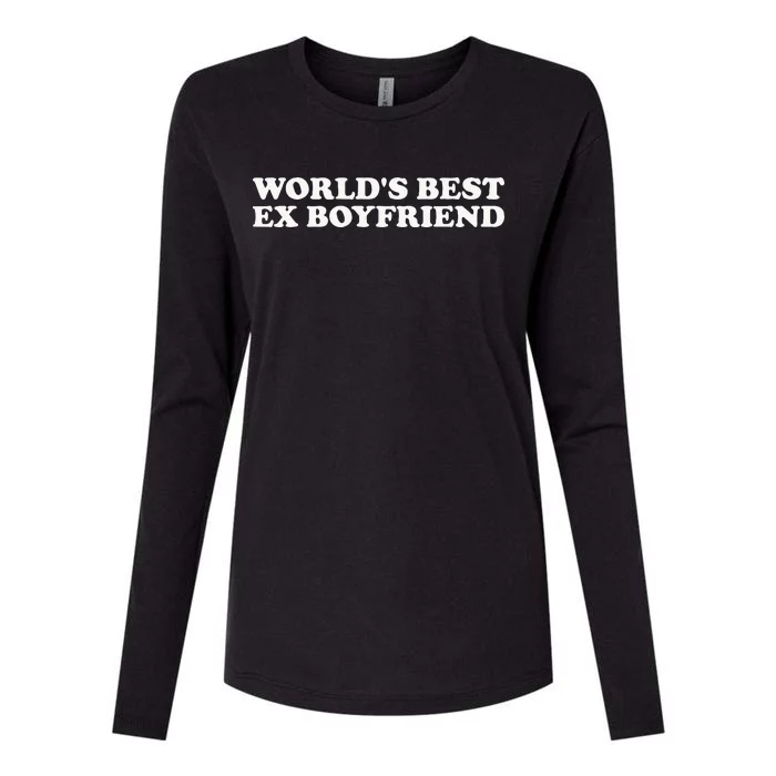 WorldS Best Ex Boyfriend Funny Exboyfriend Womens Cotton Relaxed Long Sleeve T-Shirt