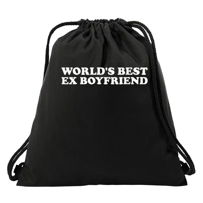 WorldS Best Ex Boyfriend Funny Exboyfriend Drawstring Bag