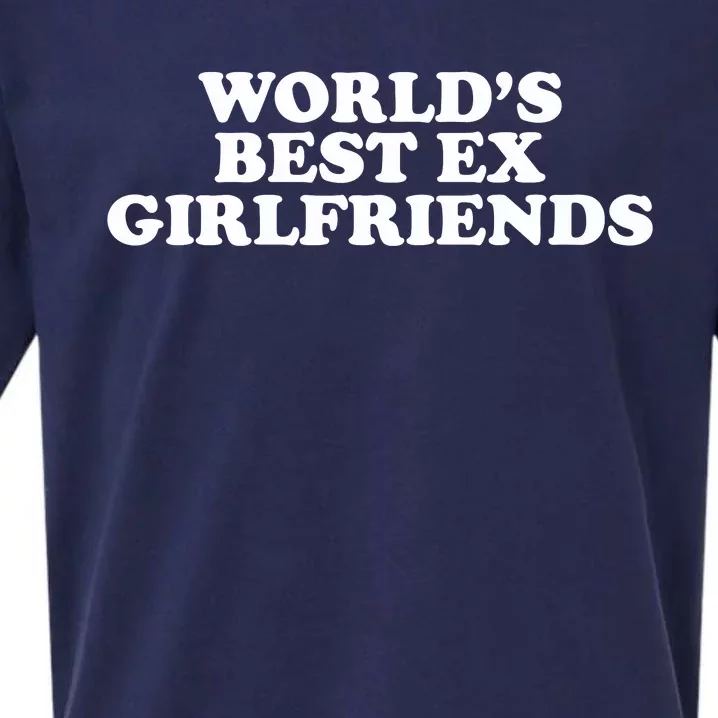 Worlds Best Ex Girlfriend Funny 2000s Celebrity Inspired Meme Sueded Cloud Jersey T-Shirt