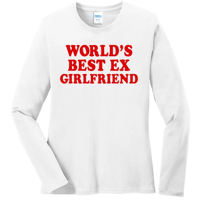 WorldS Best Ex Girlfriend Ladies Long Sleeve Shirt