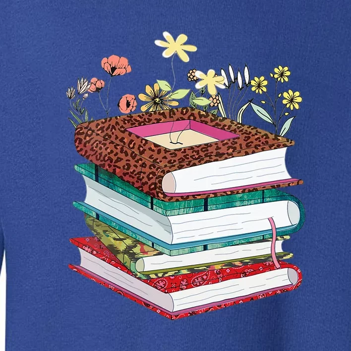 Wildflower Book Funny Reading Book Lover Toddler Sweatshirt