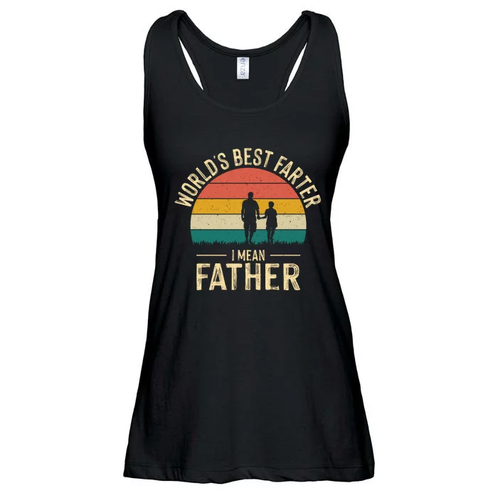 WorldS Best Farter FatherS Day Graphic Ladies Essential Flowy Tank