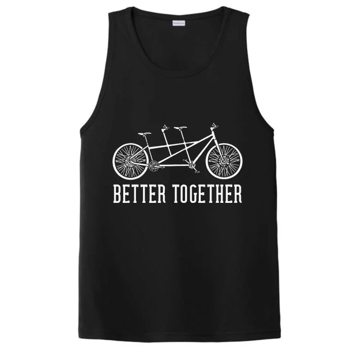 Tandem Bike Bicycle Cycling Performance Tank