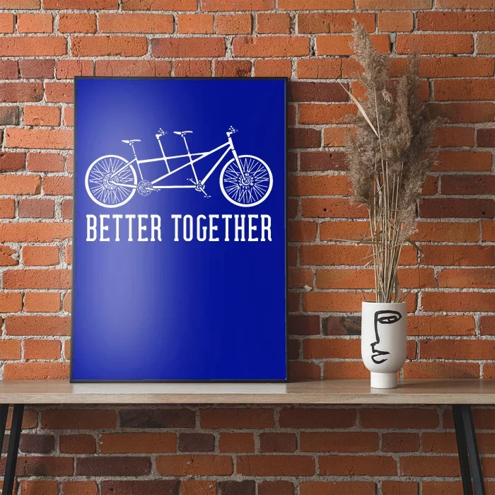 Tandem Bike Bicycle Cycling Poster