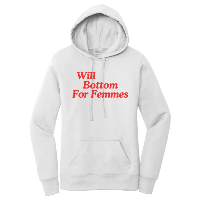 Will Bottom For Femmes Women's Pullover Hoodie