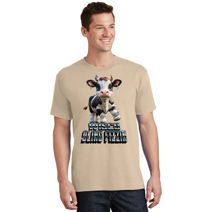 Wisco Bling Fizzin Cow T-Shirt