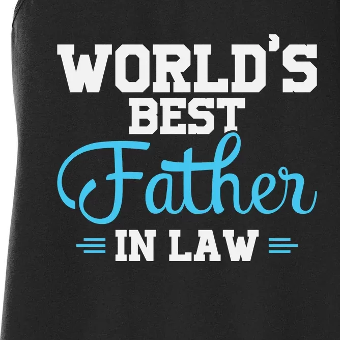 World's Best Father In Law Women's Racerback Tank