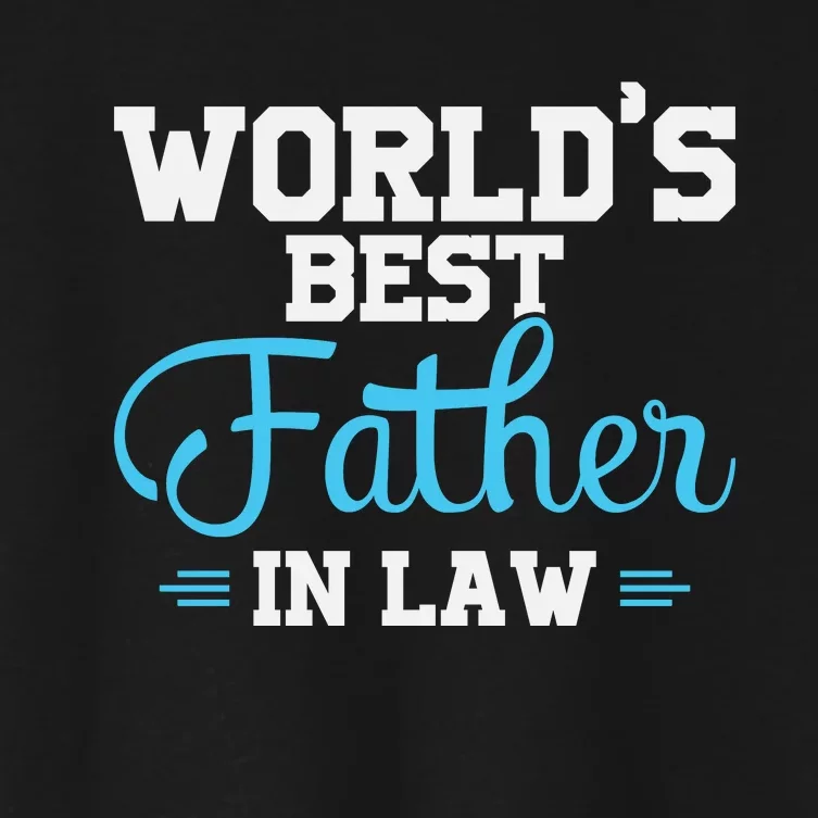 World's Best Father In Law Women's Crop Top Tee