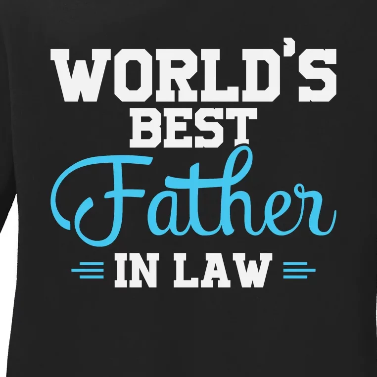 World's Best Father In Law Ladies Long Sleeve Shirt