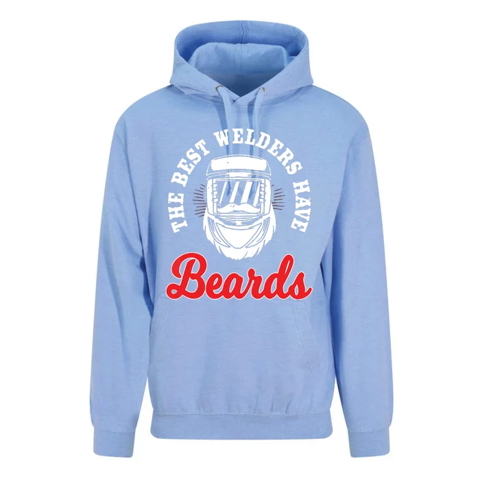 Welder Beard Fabricating Bearded Welding Unisex Surf Hoodie