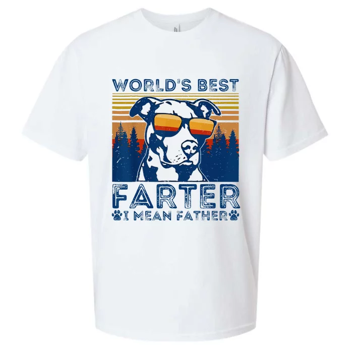 Worlds Best Farter I Mean Father Best Dad Ever Cool Dog Sueded Cloud Jersey T-Shirt