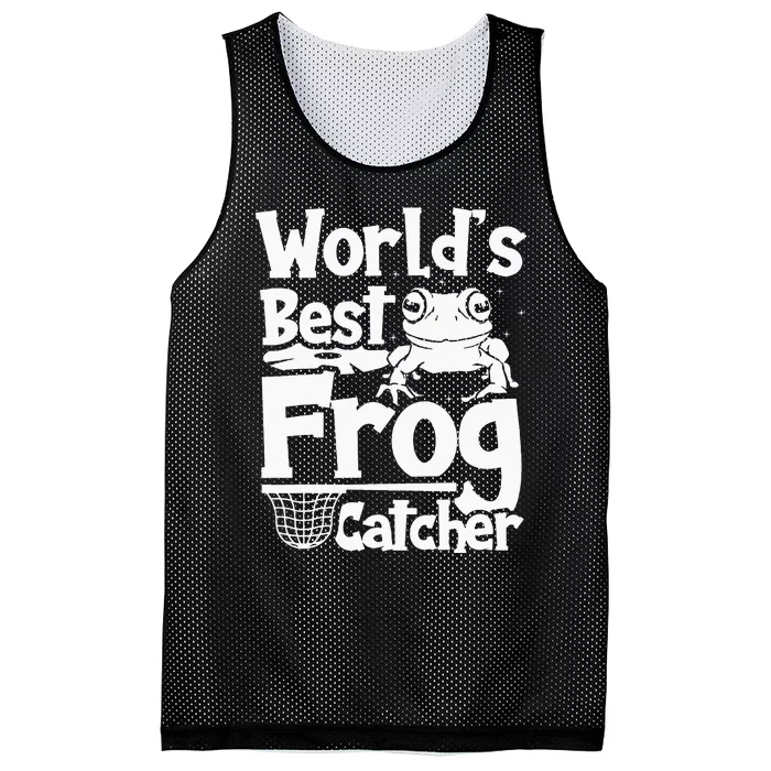 Worlds Best Frog Catcher Hunter Mesh Reversible Basketball Jersey Tank