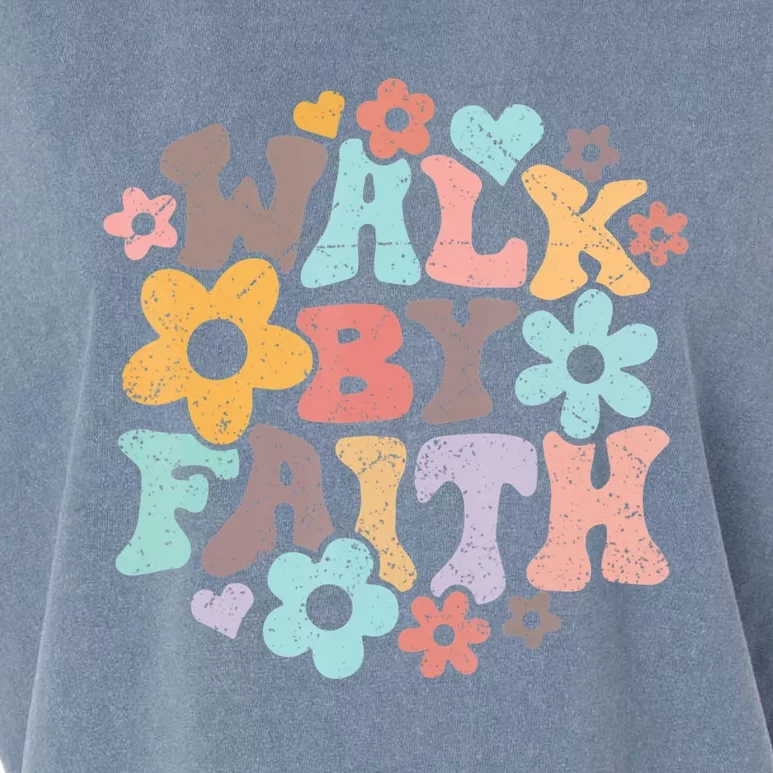 Walk By Faith Christian Jesus Love Religious Prayer Women Garment-Dyed Women's Muscle Tee