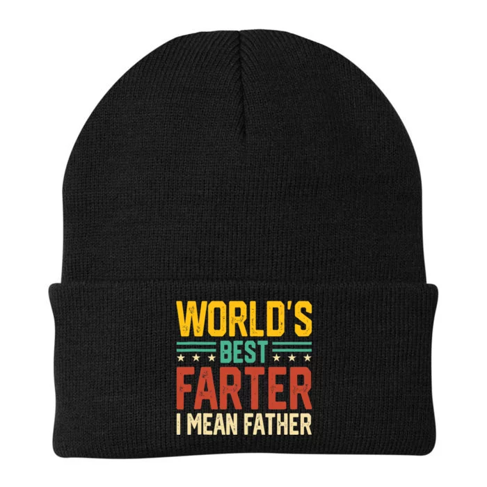 World's Best Farter I Mean Father Tank Top Knit Cap Winter Beanie