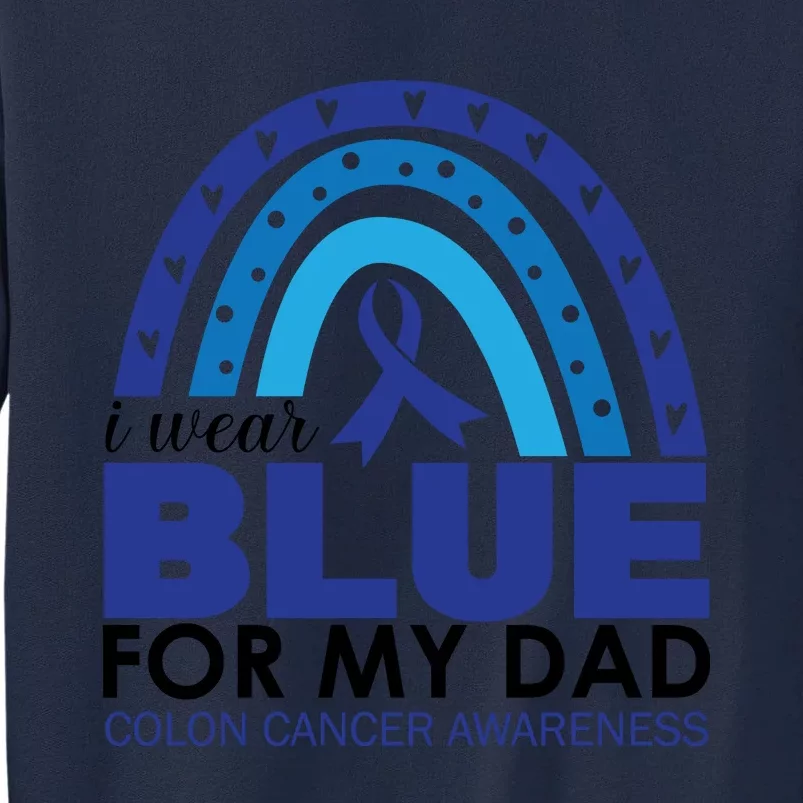 Wear Blue For My Dad_Black Tall Sweatshirt