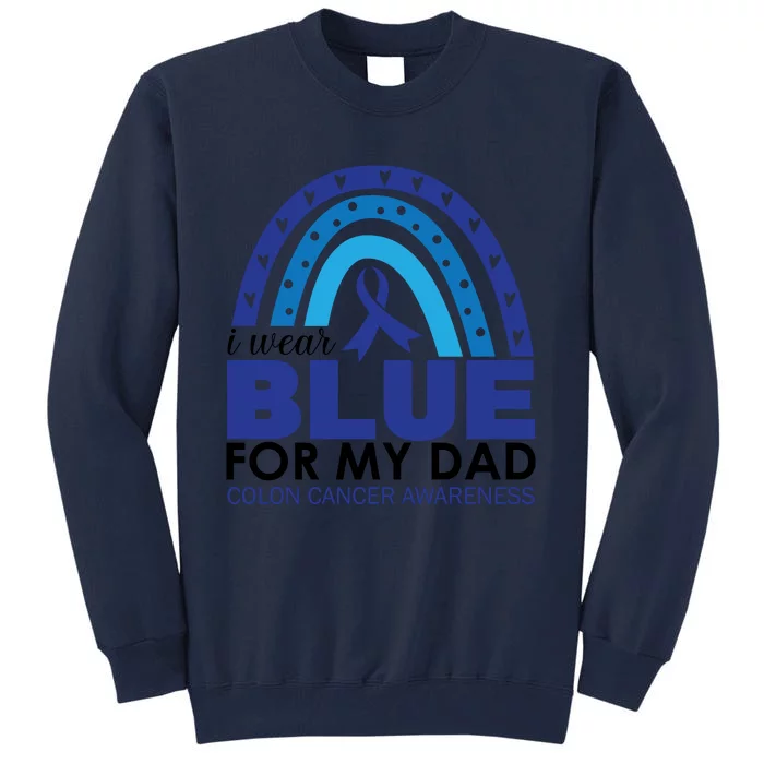 Wear Blue For My Dad_Black Tall Sweatshirt