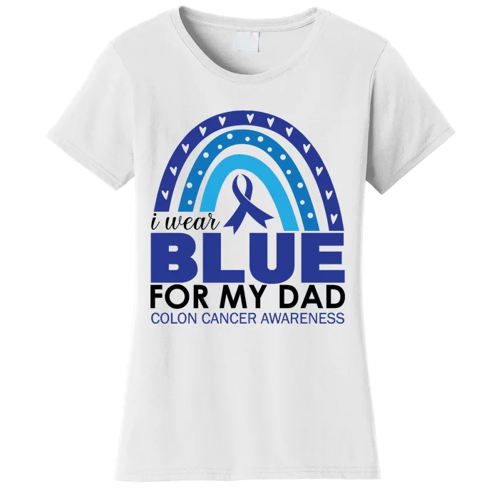 Wear Blue For My Dad_Black Women's T-Shirt