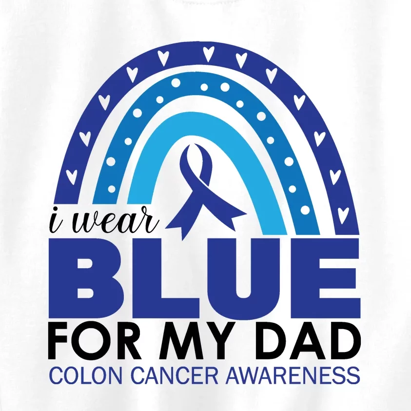 Wear Blue For My Dad_Black Kids Sweatshirt