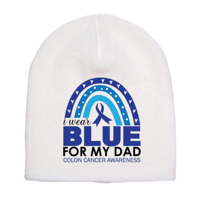 Wear Blue For My Dad_Black Short Acrylic Beanie