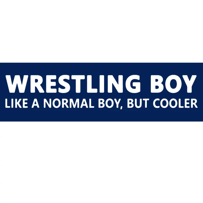 Wrestling Boy Funny Wrestling Boy Bumper Sticker