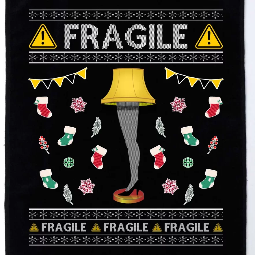 Wild Bobby Fragile Leg Lamp Christmas Story Funny Ugly Platinum Collection Golf Towel